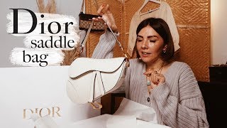 Dior Saddle Bag Unboxing amp Review [upl. by Ardnod]