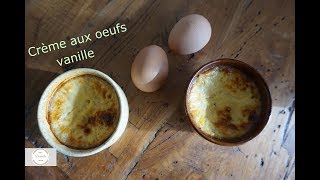 Recette de Crème aux oeufs vanille allégée [upl. by Leirrad]