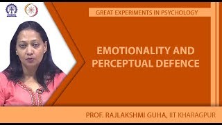 Emotionality and Perceptual Defence [upl. by Georgine]