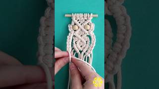 DIY Coruja de MacramêTutorial👆 tutorialmacrame macramepassoapasso macrame macrametutorial [upl. by Evvy]