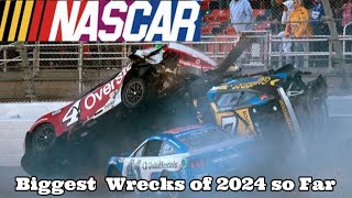 NASCAR Biggest Wrecks of 2024 so Far [upl. by Deny]