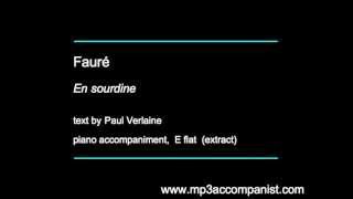 Fauré En sourdine  Piano Accompaniment [upl. by Siblee417]