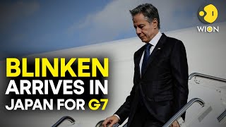 Blinken arrives in Japan for G7 foreign ministers meeting  WION Originals [upl. by Iznek]