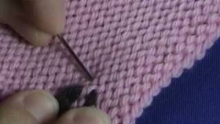 Weaving in Ends on Stockinette Stitch [upl. by Dinan]