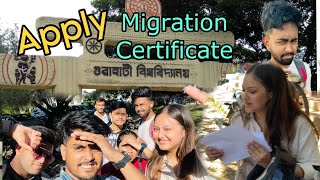 Went to Guwahati university 🏫 Migration Ceritificate  gauhatiuniversity [upl. by Ibmab]