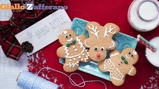 Biscotti di Pan di zenzero Gingerbread  Ricetta in 1 minuto [upl. by Janis525]