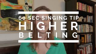 60 Second Singing Tip High Belting  Arden Kaywin Vocal Studio [upl. by Greenlee]