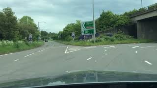 Hanford Roundabout from Queensway 3rd Exit to A34 Following Stone StokeonTrent Driving Test Route [upl. by Delsman]