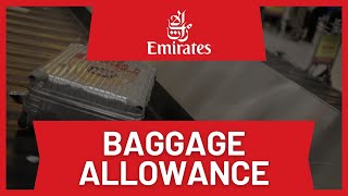 Emirates Baggage Allowance [upl. by Yborian]