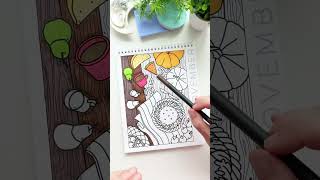 Relaxing Calendar Coloring Page for the Busy Adult coloringbookforadults coloringbooksforadults [upl. by Oek]