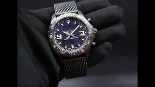 SN 3498 Breitling Chronospace Military Black Steel Ref M78366 [upl. by Acinnod776]