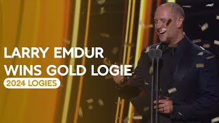 LARRY EMDUR WINS GOLD LOGIE  2024 Logie Awards [upl. by Jourdain]