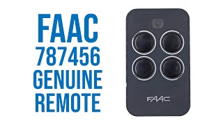 FAAC 787456 Genuine Remote Video Description [upl. by Argela748]