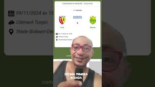 CAMPEONATO FRANCÊS  20242025  RODADA 11°  LENS VS NANTES [upl. by Prunella]