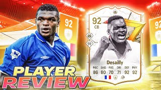 😳92 GOLAZO ICON DESAILLY PLAYER REVIEW  EA FC 24 ULTIMATE TEAM [upl. by Staffard336]