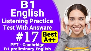 B1 English listening Practice Test With Answers  Listening B1  PET Listening  Cambridge Listening [upl. by Cash]