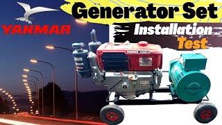 Yanmar Generator Set TS 190 Rdi  10 kVA220V  How to Install amp Test Genset Yanmar [upl. by Ned]