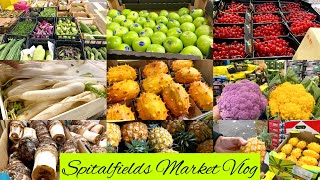 No Cooking Today VLOG Shopping at Spitalfields Market Fruit  Veg vlog LONDON [upl. by Mikihisa]