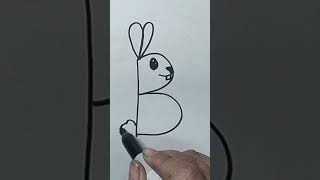 Conejo facil e 1 min dibujofácil drawing aprendeapintar arteparaniños art pintacaritasfacil [upl. by Rehtnug853]