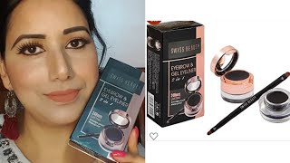 Swiss beauty eyebrow and gel eyeliner Review By beautymaniawith Ritu [upl. by Anaimad]