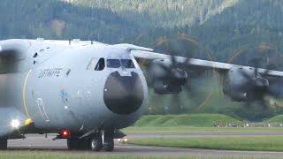 Airpower 2024  AIRBUS A400M Deutsche Luftwaffe  4K Video [upl. by Netsrijk]