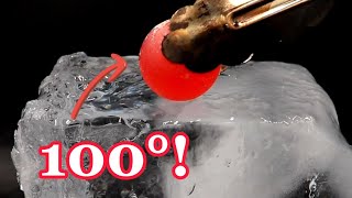 Experiment RED HOT Ball vs Ice Compilation [upl. by Enilhtak]