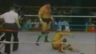 Don Muraco wMr Fuji vs Aldo Marino [upl. by Cordy]