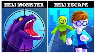 Heli Monster vs Heli Escape  Android iOS Mobile Gameplay Walkthrough KLSKINBOX [upl. by Kries]