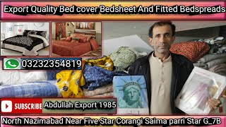 USA Export Quality Bedsheet Bedcover And Fitted Bedspread contact 📞📞03232354819 [upl. by Marijane]