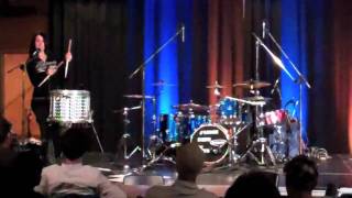 Emmanuelle Caplette on Drum Doubles Strokes Trick 2011 [upl. by Eyma]