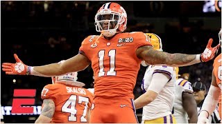 Isaiah Simmons college football highlights  Clemson OLB  2020 NFL Draft [upl. by Nur]