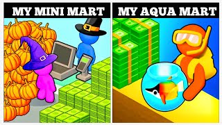 My Mini Mart vs Aquarium Land  Android iOS Mobile Gameplay Walkthrough KLSKINBOX [upl. by Hatty]