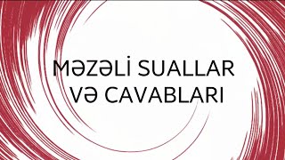 Məzəli Suallar Və Cavabları  Gülməli Suallar Və Cavabları  mentiqi suallar gulmeli suallar [upl. by Marella329]