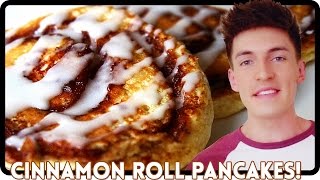 CINNAMON ROLL PANCAKES [upl. by Acirehs]