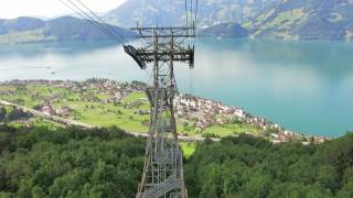 Luftseilbahn Beckenried  Klewenalp Talfahrt [upl. by Ainessey]