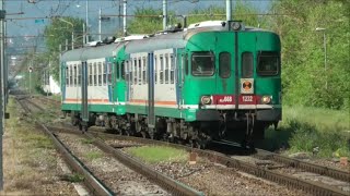 20150419 Transiti di ALn 668 alla stazione di San ZenoFolzano Brescia [upl. by Euphemia]