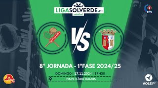 LEIXÕES SC MERCAINOX x SC BRAGA  8ªJORNADA  LIGA SOLVERDEPT 2024 2025 [upl. by Alolomo]