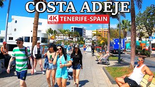 TENERIFE  COSTA ADEJE  What does Main Street look like Now ☀️ 4K Walk ● March 2024 [upl. by Wack]