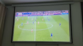 Quick test Wanbo X5 1100 ANSI Lumens LCD Projector Android 90  first projector from geekbuying [upl. by Mannuela]