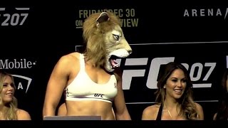 Ronda Rousey vs Amanda Nunes UFC 207 Main Card Weighin [upl. by Stacey361]