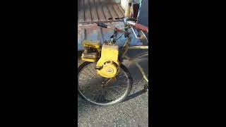 Johns Antique homemade front wheel drive bike [upl. by Gutow]