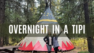 Sundance By Basecamp Camp Ground  Kananaskis  Glamping in a Tipi [upl. by Carlyle150]