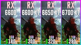 RX 6600 vs RX 6600 XT vs RX 6650 XT vs RX 6700 XT  Tested in 25 Games [upl. by Niawtna117]