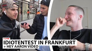 Justin reagiert auf quotIDIOTENTEST IN FRANKFURTquot  Live  Reaktion [upl. by Maryjane927]