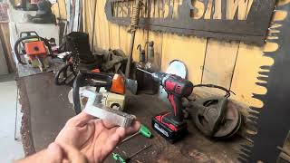 How to Install Stihl 201 Westcoast Saw Muffler [upl. by Fabyola86]