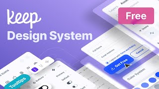 Free UI Kit  Keep Design System for Figma [upl. by Llirret]