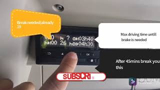 How do you read your data showed on tachograph display [upl. by Aonian]
