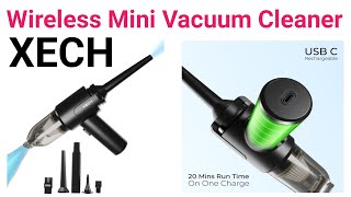 Xech Wireless Mini Vacuum Cleaner 9000pa 130W [upl. by Araas]