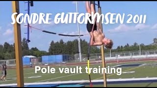 Sondre Guttormsen pole vault training 2011  Davis California [upl. by Punke297]