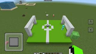 How to build in Minecraft football field minecraft майнкрафт [upl. by Eelannej]